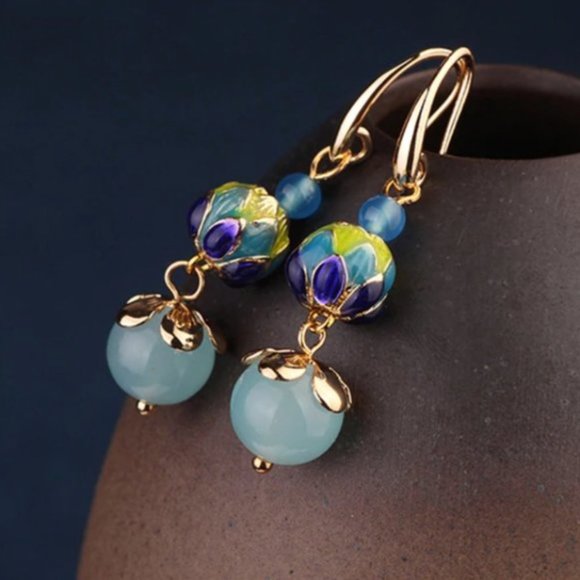 Natural Aventurine Earrings - Picture 5 of 7